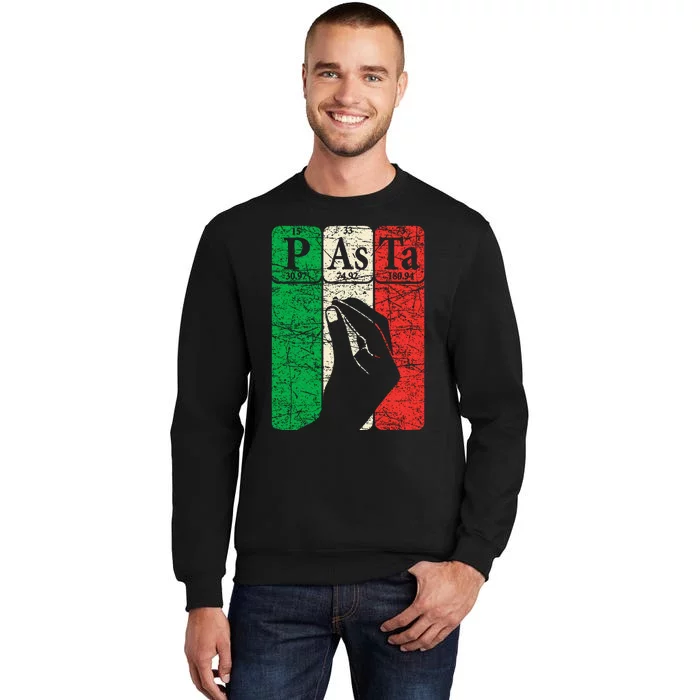 Italian Pasta Periodic Table Elements Italian Hand Gesture Sweatshirt