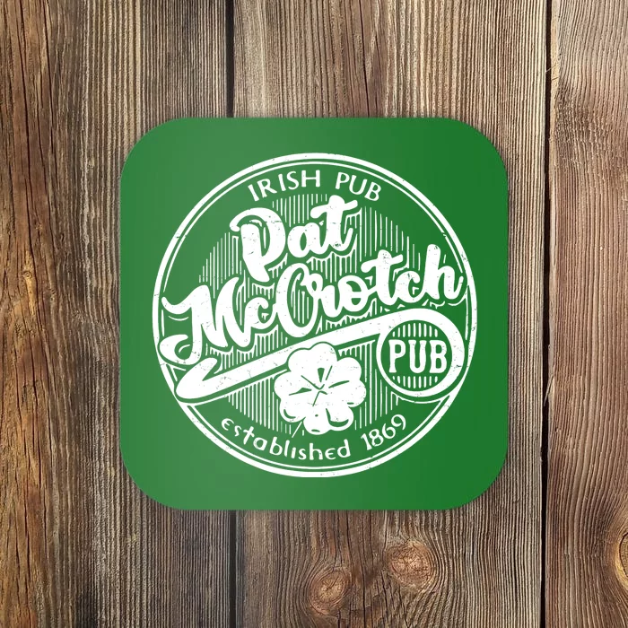 Irish Pub Pat McCrotch Pub 1869 Vintage Coaster