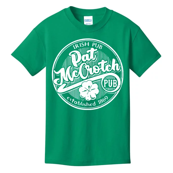 Irish Pub Pat McCrotch Pub 1869 Vintage Kids T-Shirt