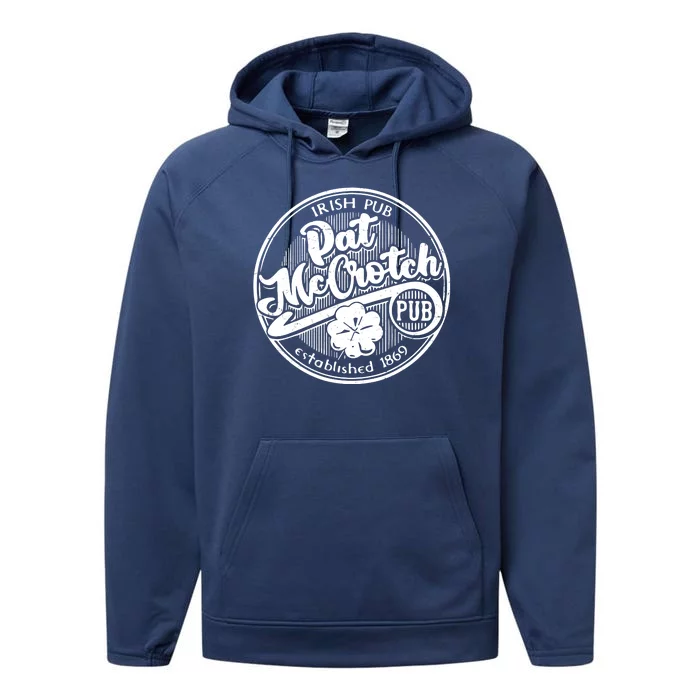 Irish Pub Pat McCrotch Pub 1869 Vintage Performance Fleece Hoodie