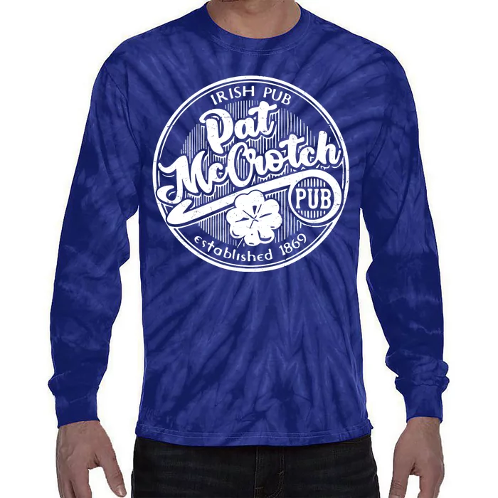 Irish Pub Pat McCrotch Pub 1869 Vintage Tie-Dye Long Sleeve Shirt