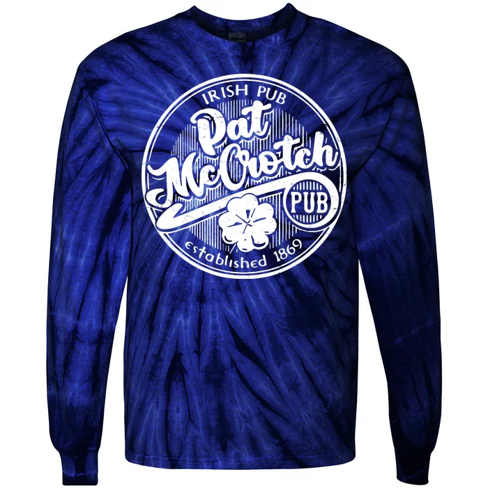 Irish Pub Pat McCrotch Pub 1869 Vintage Tie-Dye Long Sleeve Shirt