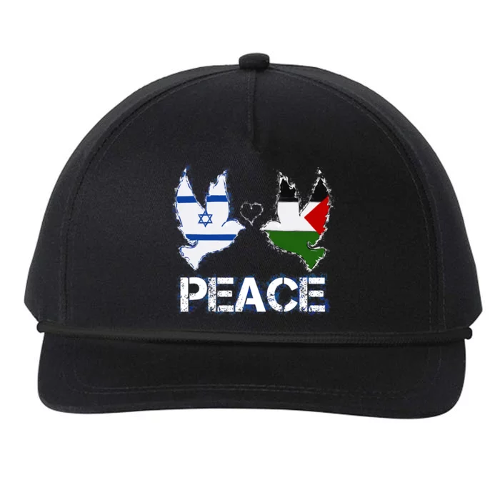 Israel Palestine Peace Friendship Pigeons Gift Snapback Five-Panel Rope Hat