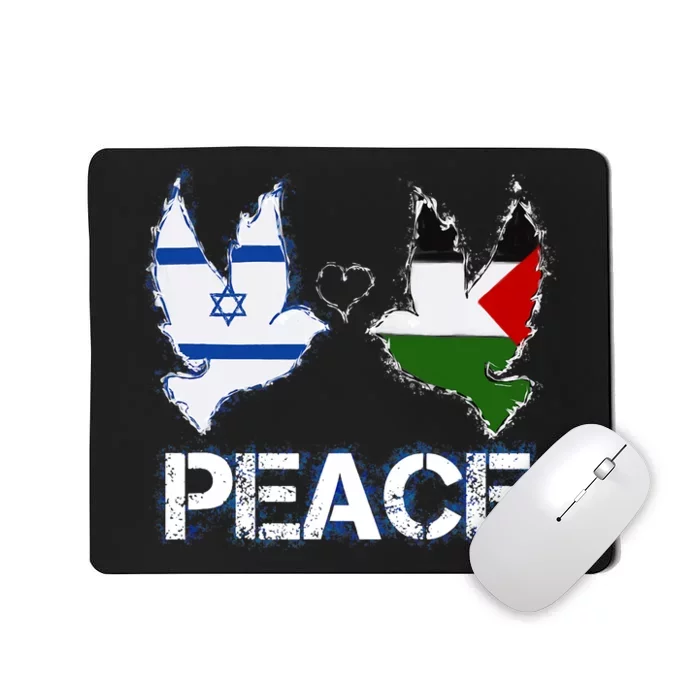 Israel Palestine Peace Friendship Pigeons Gift Mousepad