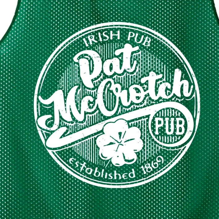 Irish Pub Pat Mccrotch Pub 1869 Mesh Reversible Basketball Jersey Tank