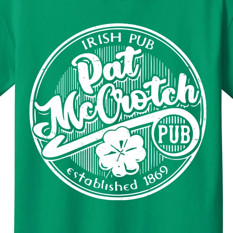 Irish Pub Pat Mccrotch Pub 1869 Kids T-Shirt