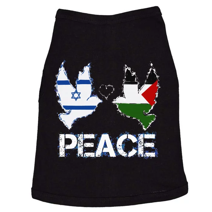 Israel Palestine Peace Friendship Pigeons gift Doggie Tank