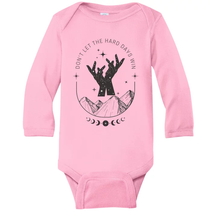 Inspirational Positive Quote Fantasy Romance Book Reader Baby Long Sleeve Bodysuit