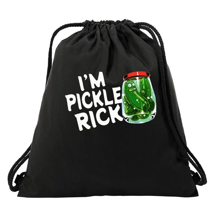 IM Pickle Rick Pickle Funny Drawstring Bag