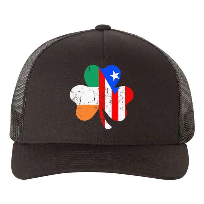 ireland puerto rico flag for rican Shamrock Yupoong Adult 5-Panel Trucker Hat