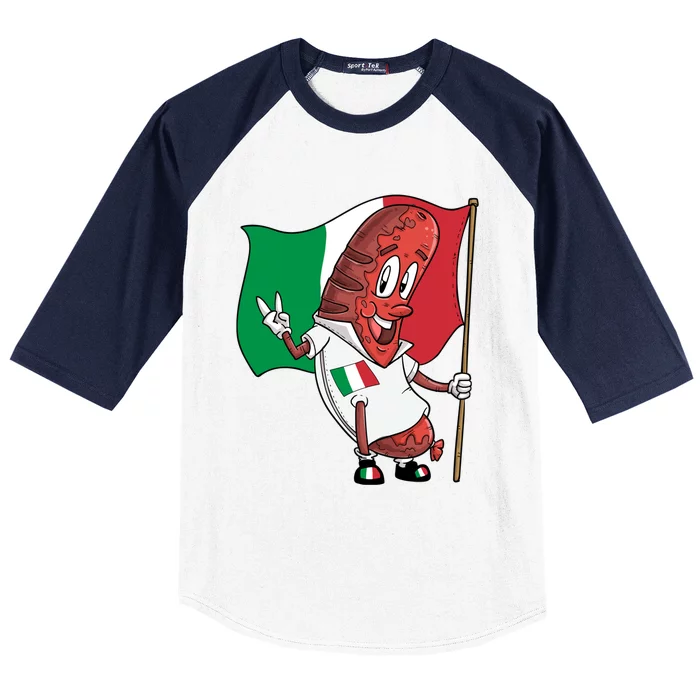 Italian Pork Roast Sausage Great Gift Baseball Sleeve Shirt