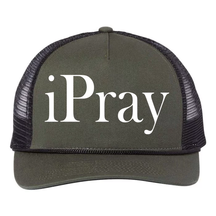 iPray I Pray Retro Rope Trucker Hat Cap