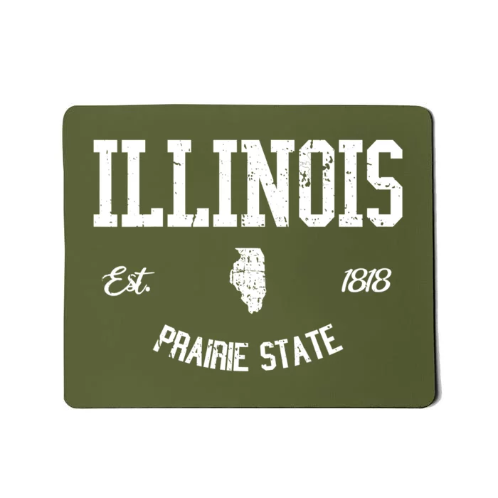 Illinois Prairie State Varsity Sports College Athletic Mousepad