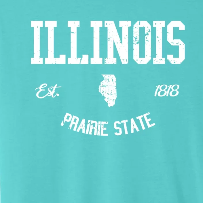 Illinois Prairie State Varsity Sports College Athletic ChromaSoft Performance T-Shirt