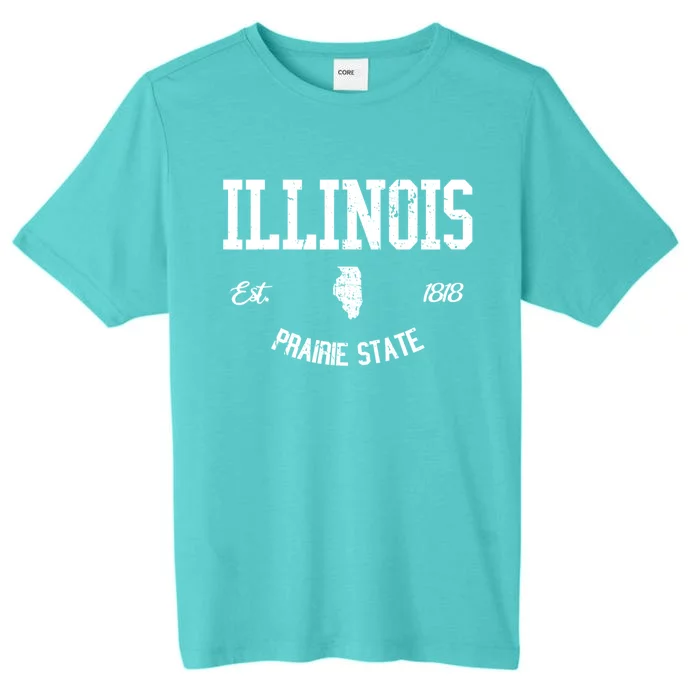 Illinois Prairie State Varsity Sports College Athletic ChromaSoft Performance T-Shirt