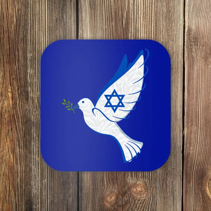 Israel Pro Support Stand Strong Peace Love Jewish Coaster