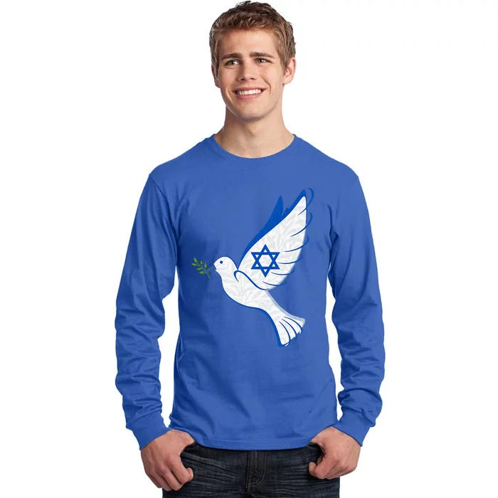 Israel Pro Support Stand Strong Peace Love Jewish Tall Long Sleeve T-Shirt