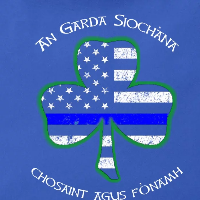 Irish Police Shamrock Gift Gaelic Police Saying Zip Tote Bag