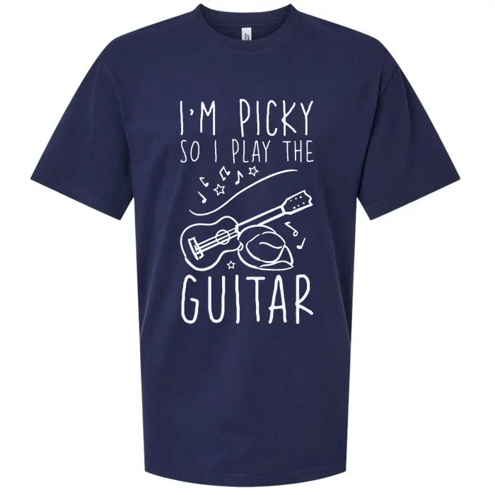 I'm Picky So I Play The Guitar Design for a Guitarist Sueded Cloud Jersey T-Shirt