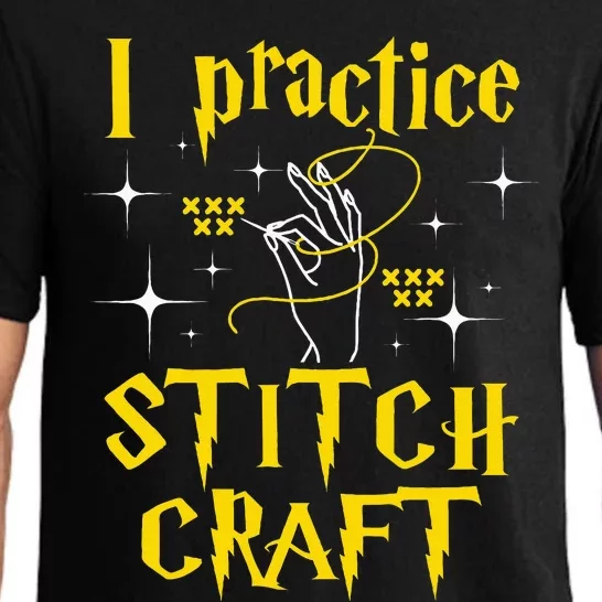 I Practice Stitch Craft Cross Stitching Cross Stitcher Pajama Set