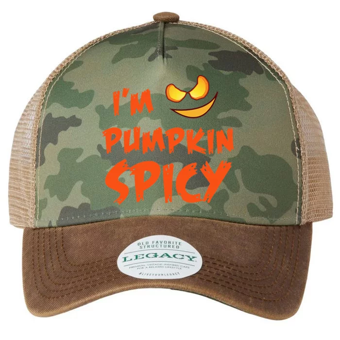 Im Pumpkin Spicy Scary Face Halloween Legacy Tie Dye Trucker Hat