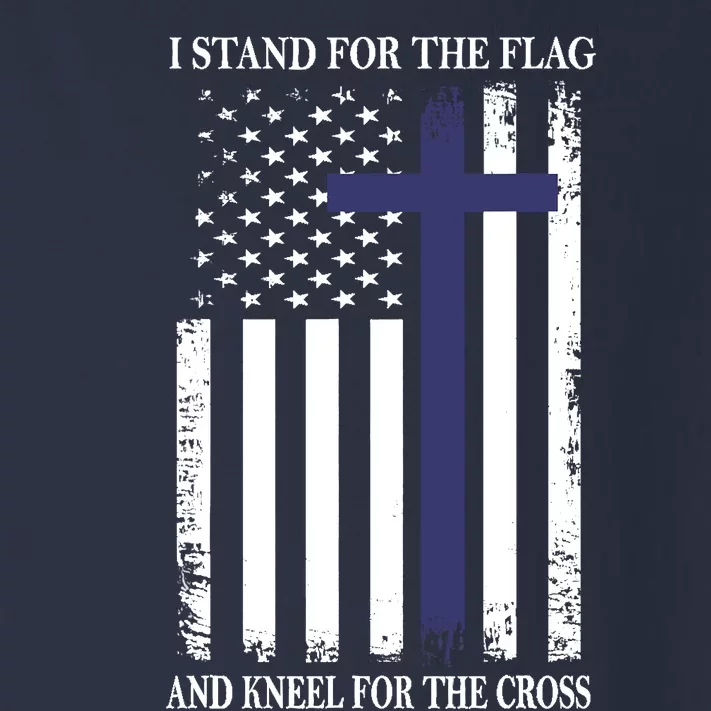 I Proudly Stand For The Flag Kneel For The Cross Patriotic Toddler Long Sleeve Shirt