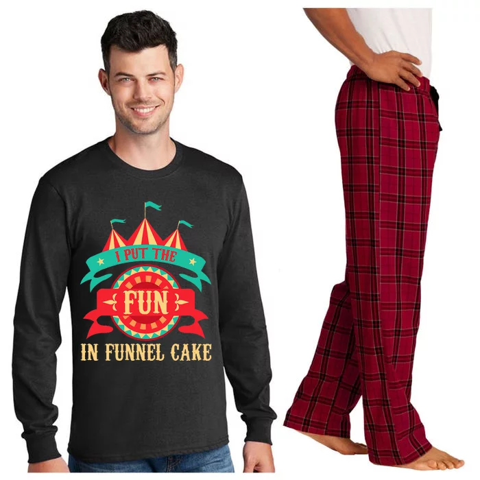 I Put The Fun In Funnel Cake Circus Birthday Long Sleeve Pajama Set