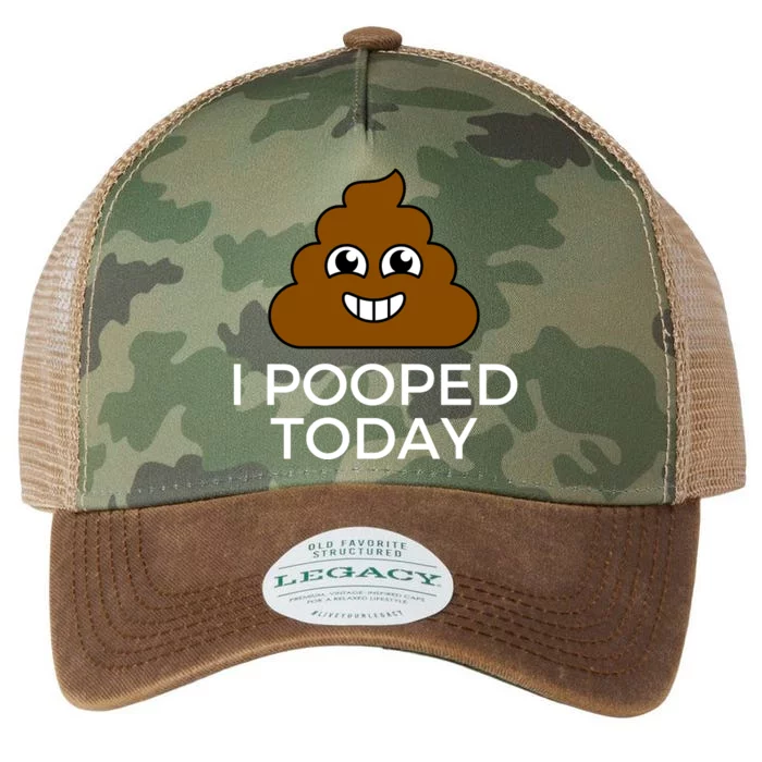 I Pooped Today Funny Joke, B Day Costume Poo Humor Legacy Tie Dye Trucker Hat