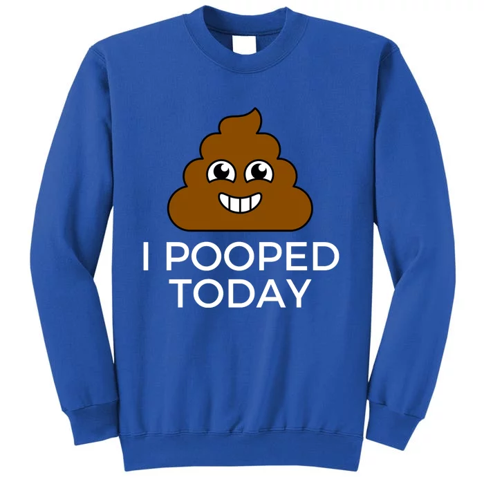 I Pooped Today Funny Joke, B Day Costume Poo Humor Tall Sweatshirt