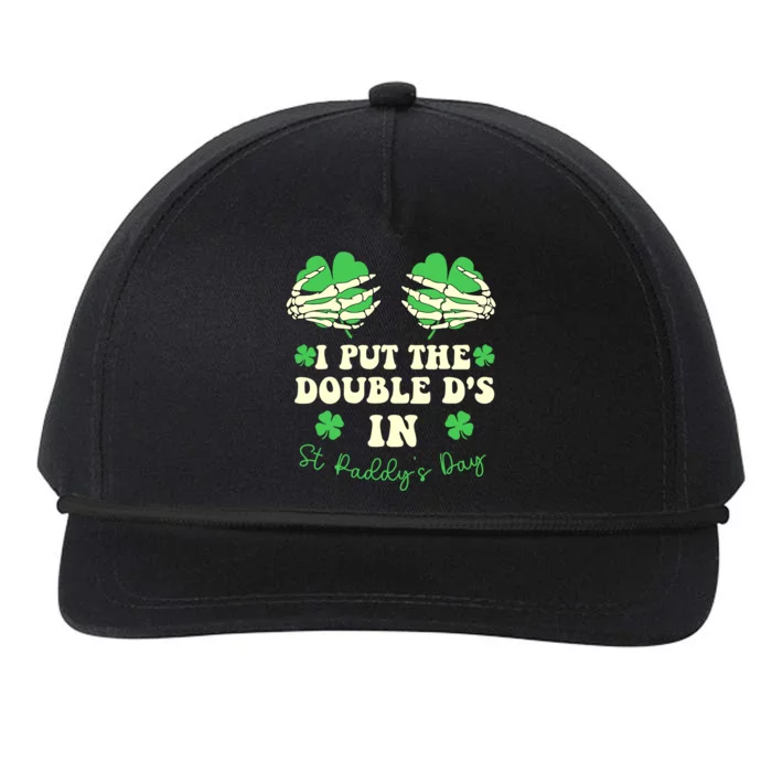 I Put The Double Ds In St Paddys Day Funny Snapback Five-Panel Rope Hat