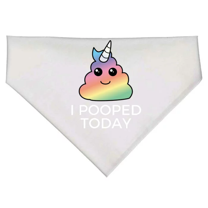 I Pooped Today Sarcastic Adult Humor Party USA-Made Doggie Bandana