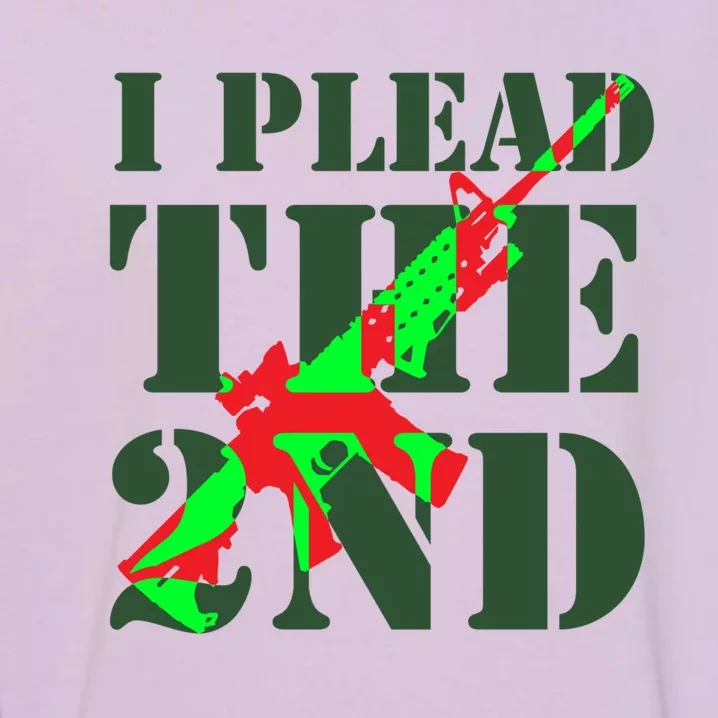 I Plead The 2nd Ar15 2nd Adt Right To Bear Arms Meaningful Gift Garment-Dyed Sweatshirt