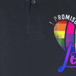 I Promise To Teach Love LGBTQ Pride Proud Ally Teacher Softstyle Adult Sport Polo