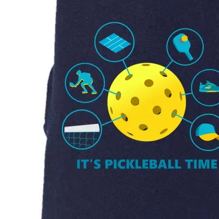 Its Pickleball Time Doggie 3-End Fleece Hoodie