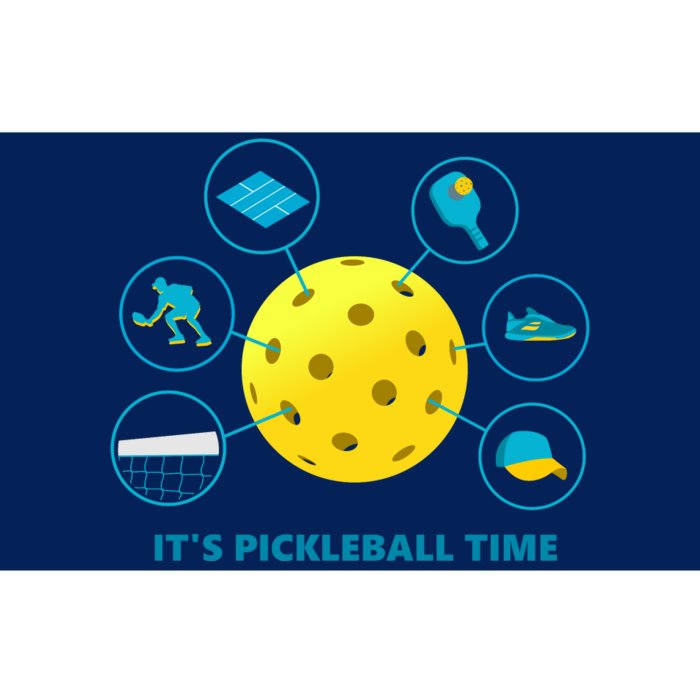 Its Pickleball Time Bumper Sticker