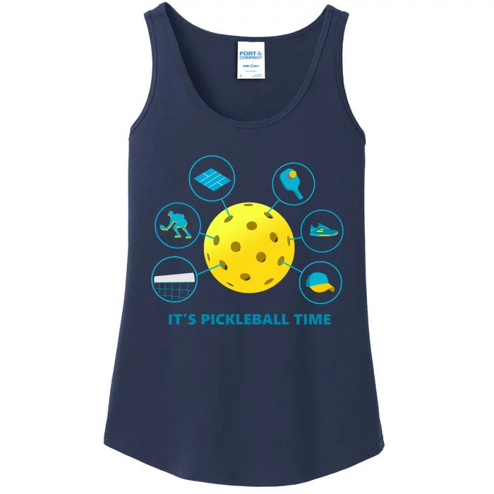 Its Pickleball Time Ladies Essential Tank