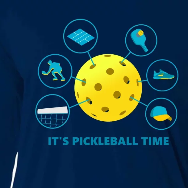 Its Pickleball Time Cooling Performance Long Sleeve Crew