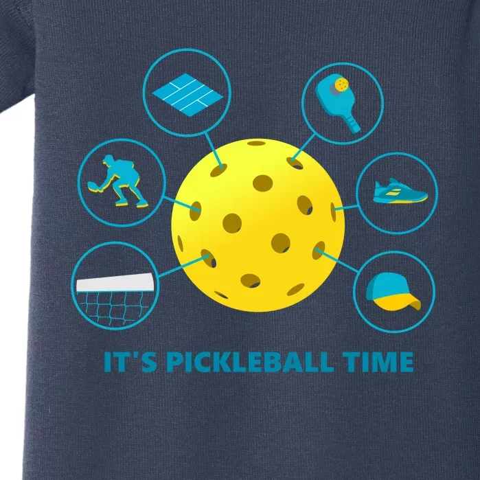 Its Pickleball Time Baby Bodysuit