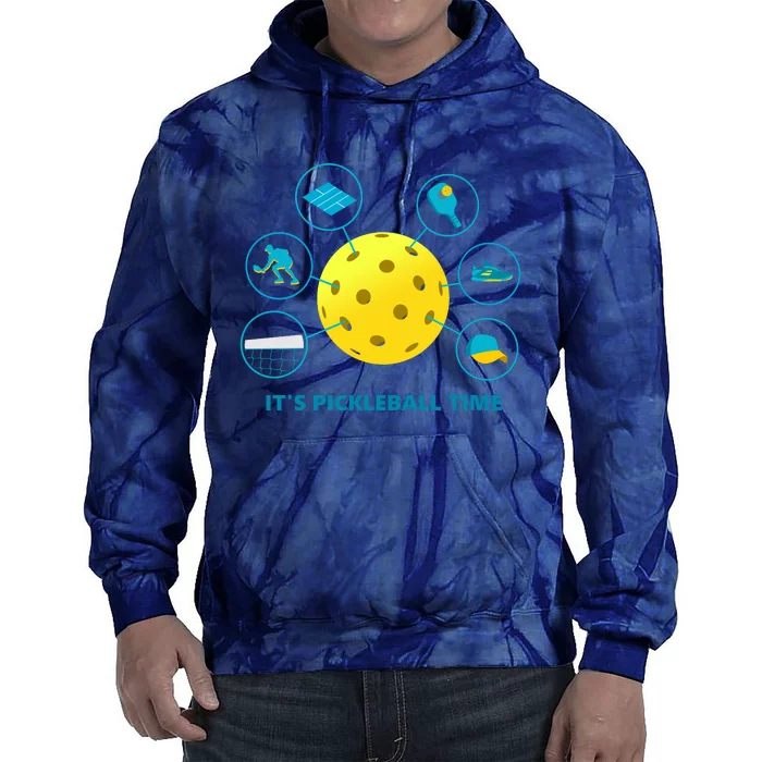 Its Pickleball Time Tie Dye Hoodie