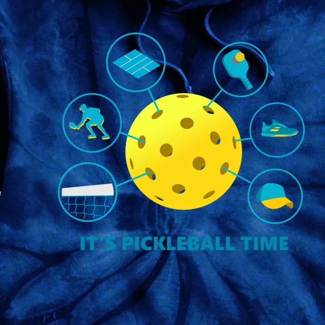 Its Pickleball Time Tie Dye Hoodie