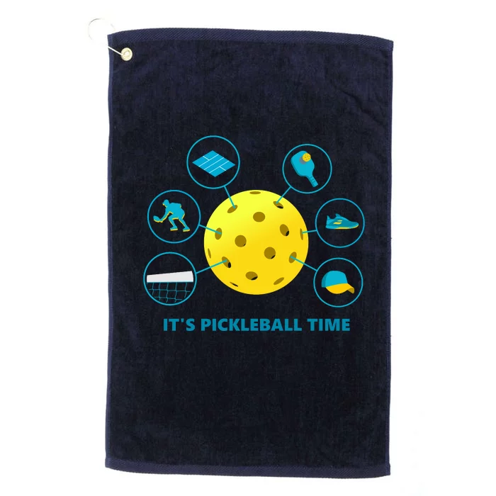 Its Pickleball Time Platinum Collection Golf Towel