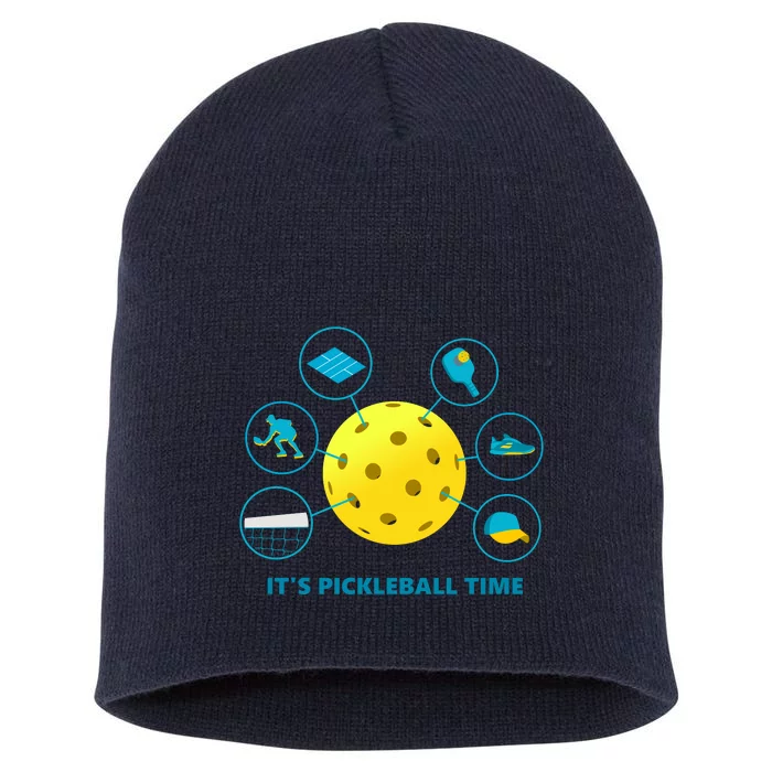 Its Pickleball Time Short Acrylic Beanie