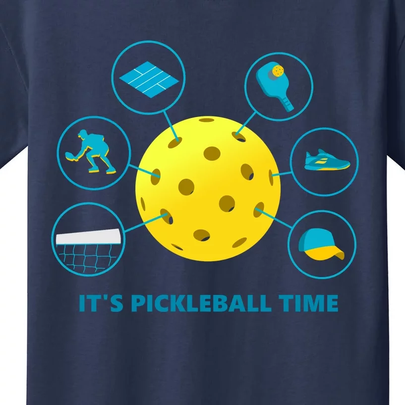 Its Pickleball Time Kids T-Shirt