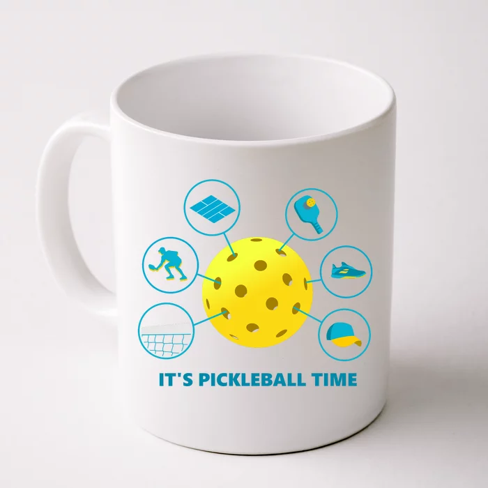 Its Pickleball Time Front & Back Coffee Mug