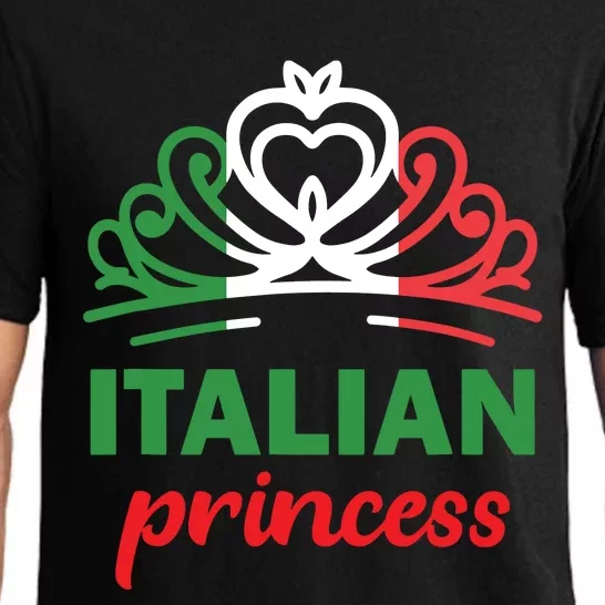 Italian Princess Tiara National Flag Pajama Set