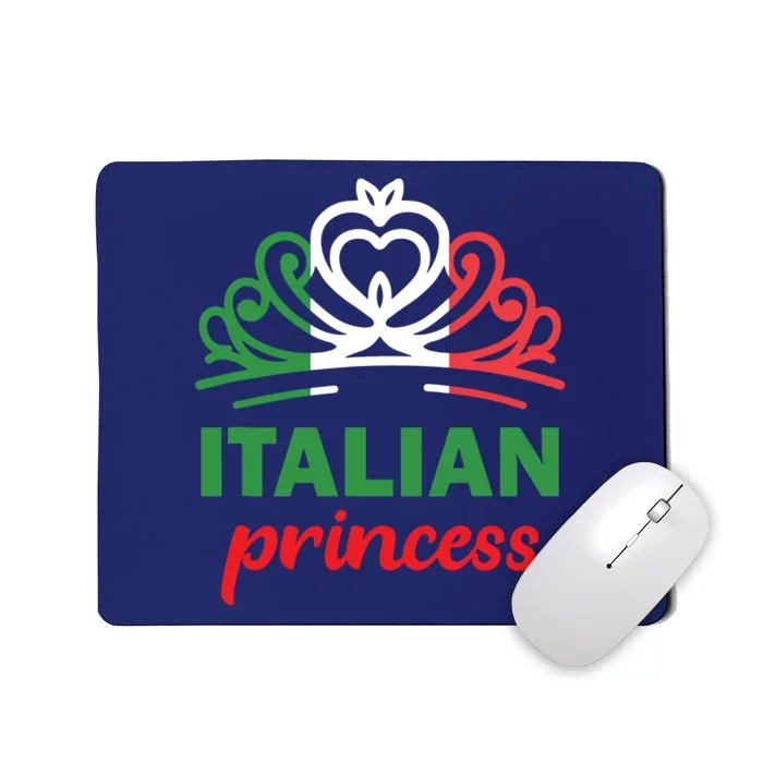 Italian Princess Tiara National Flag Mousepad