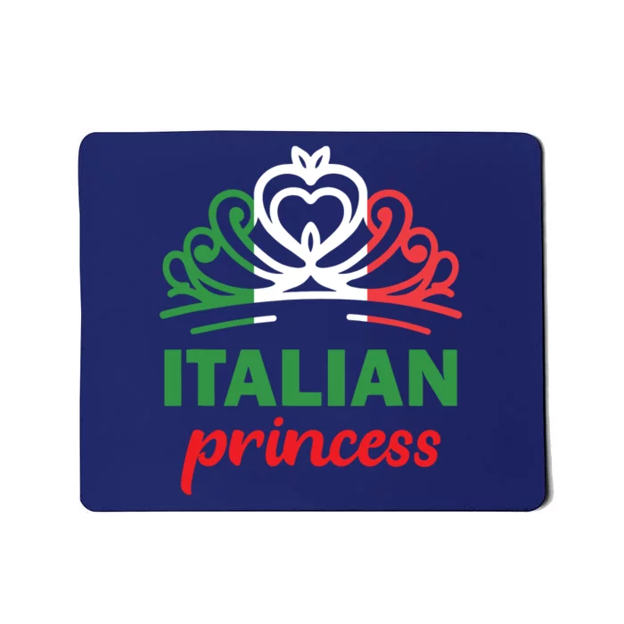 Italian Princess Tiara National Flag Mousepad