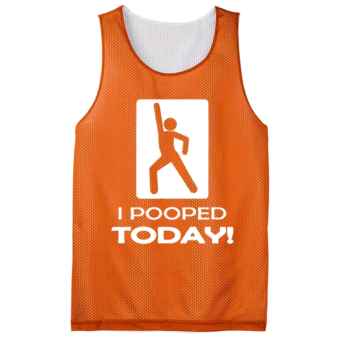 I Pooped Today Mesh Reversible Basketball Jersey Tank