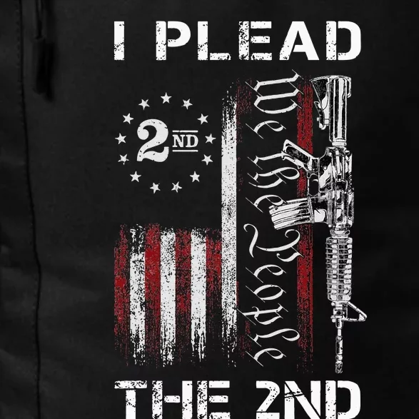 I Plead The 2nd We The People USA Flag AR 15 Rifle Daily Commute Backpack