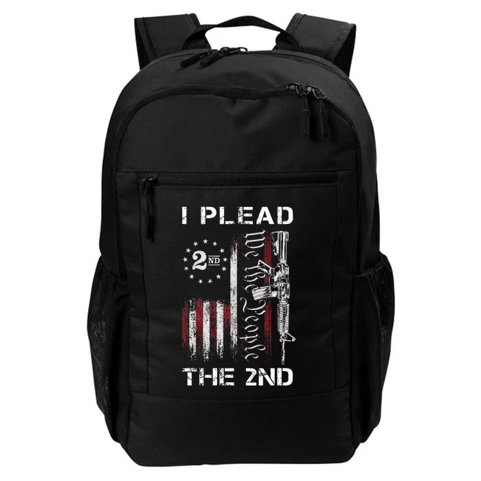 I Plead The 2nd We The People USA Flag AR 15 Rifle Daily Commute Backpack